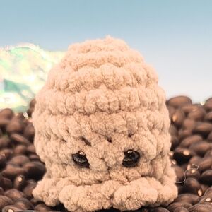 Soft Gray Plush Octopus Toy